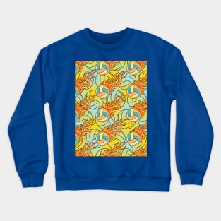 Volleyball Pattern Crewneck Sweatshirt